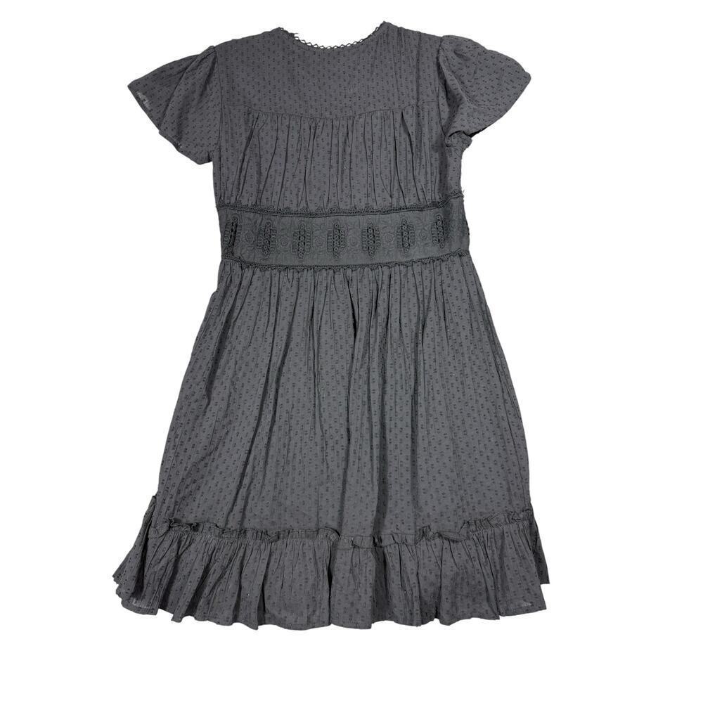 Altar’d State Black Boho Embroidered Midi Dress Size Small - Picture 3 of 5